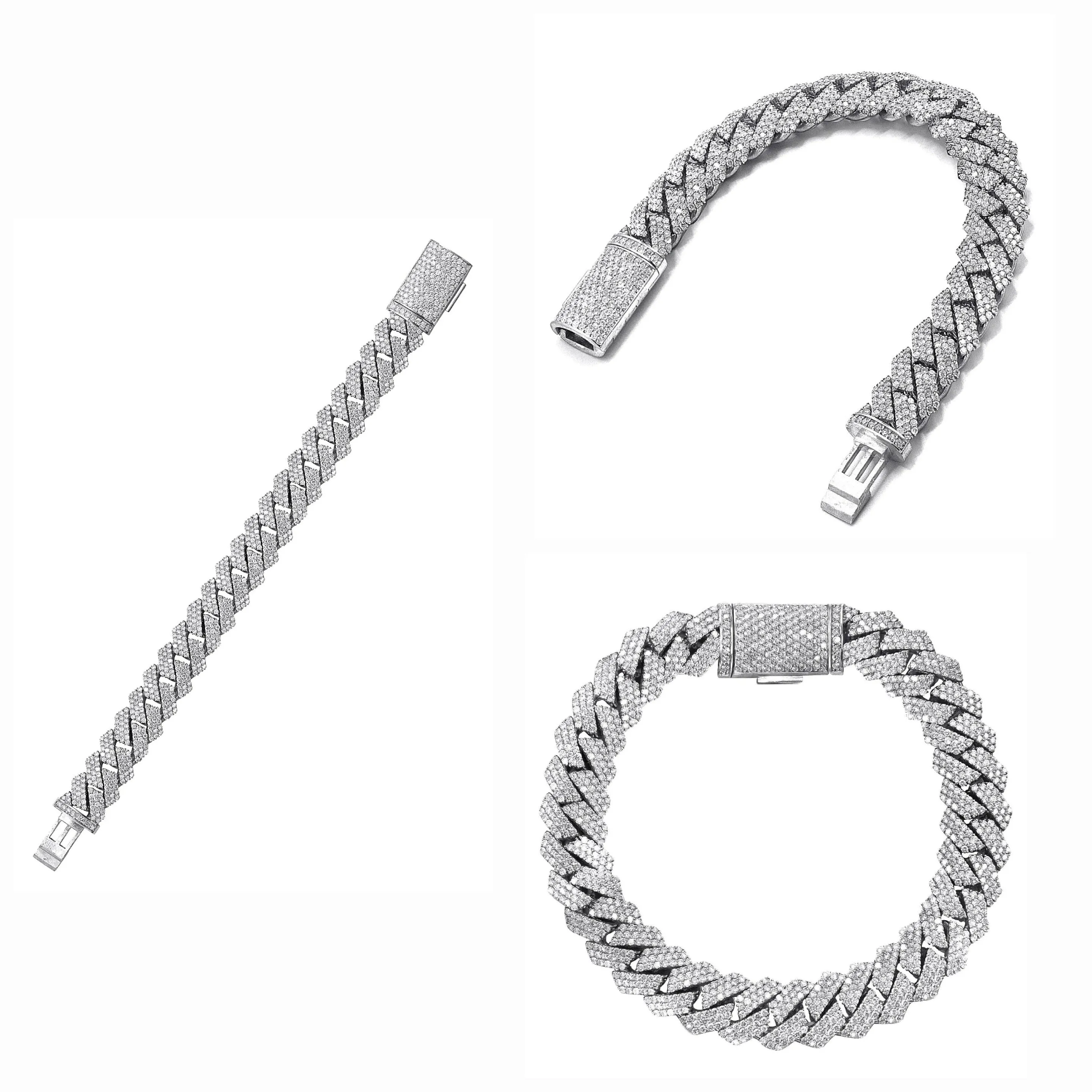 10k Gold Natural Diamond 8" Iced Out Miami Cuban 8mm Bracelet -  SBR16104A