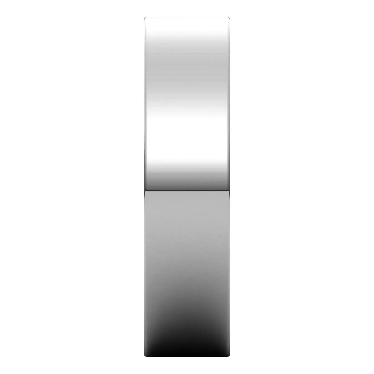 10K White Gold 5 mm flat Wedding Band