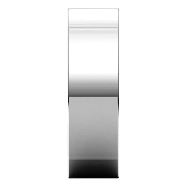 10K White Gold 6 mm Square Comfort Fit Wedding Band