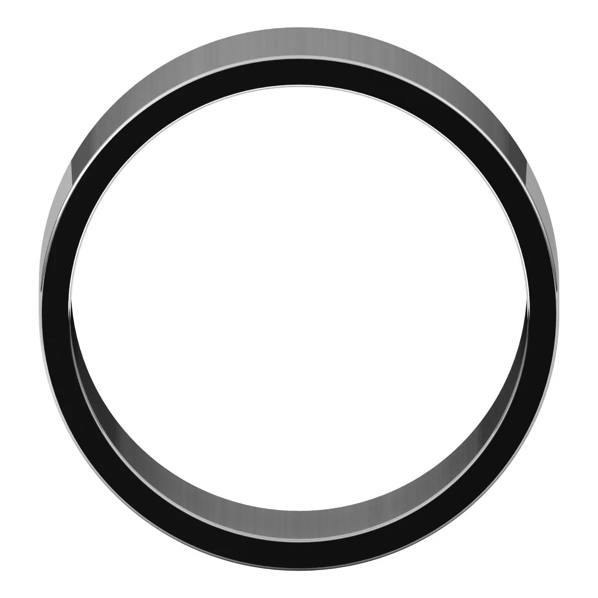 10K White Gold 8 mm flat Wedding Band