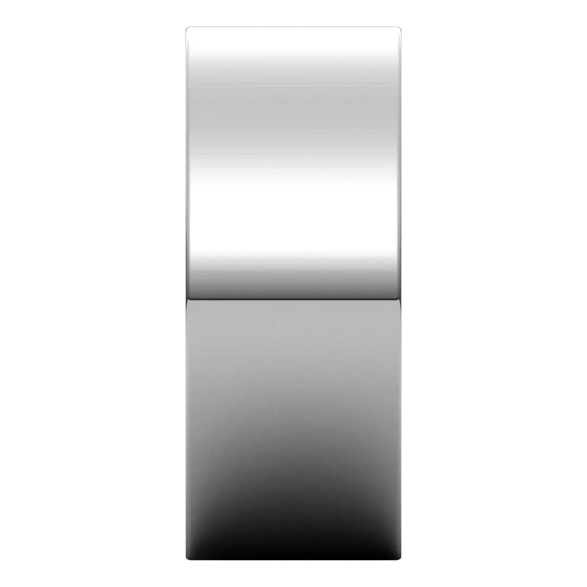 10K White Gold 8 mm flat Wedding Band