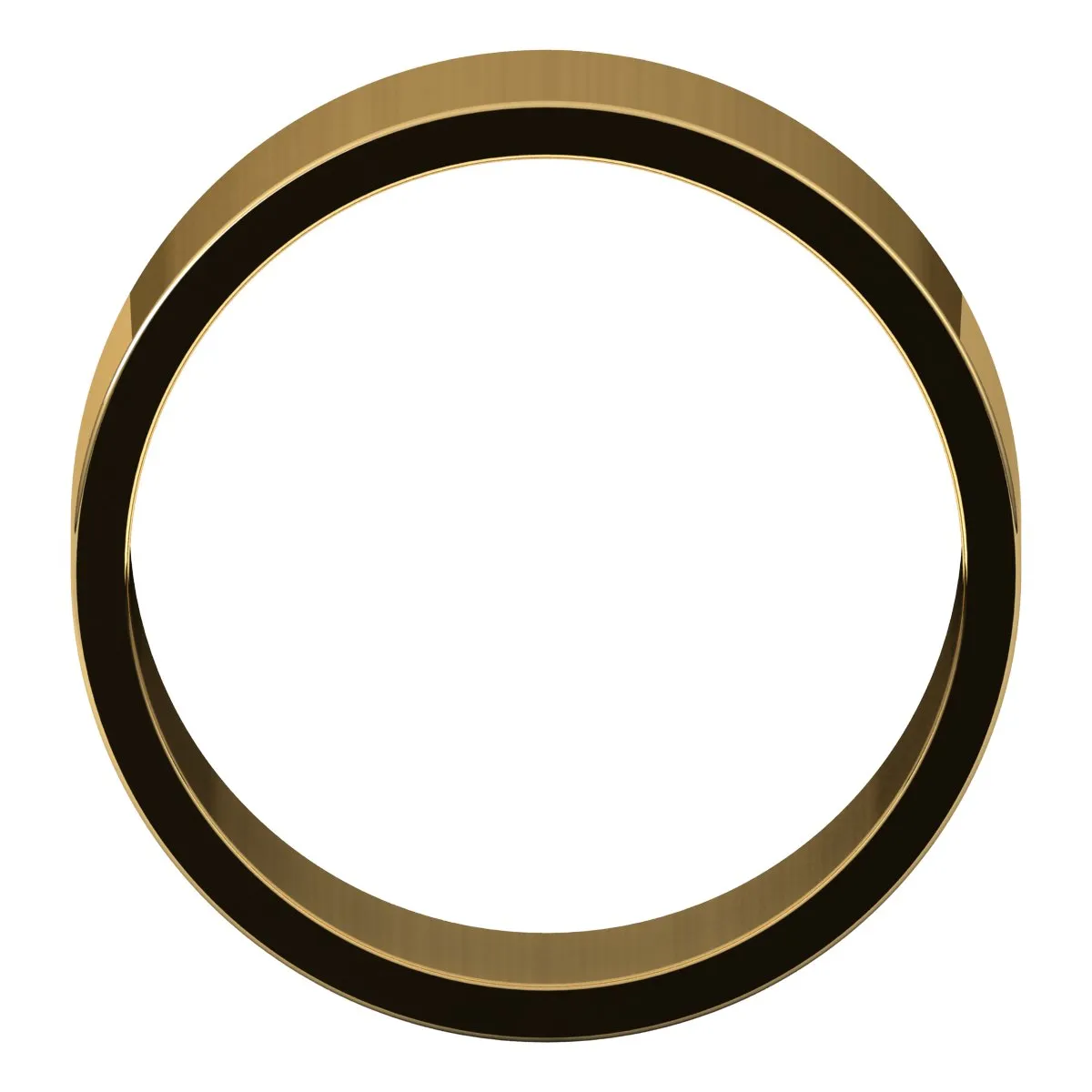 10K Yellow Gold 8 mm flat Wedding Band