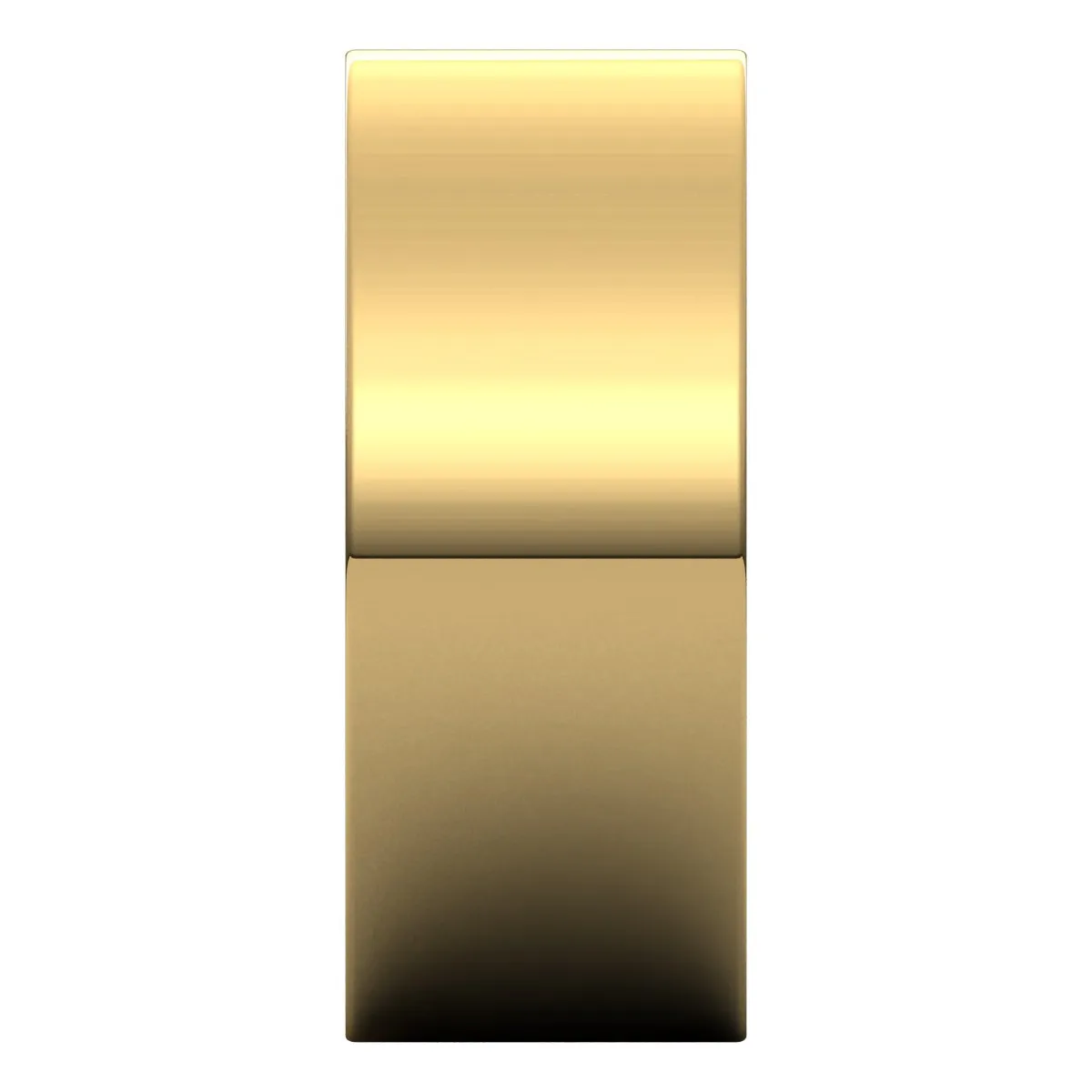10K Yellow Gold 8 mm flat Wedding Band