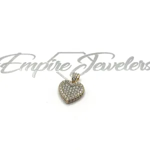 10KT DIAMOND HEART PENDANT