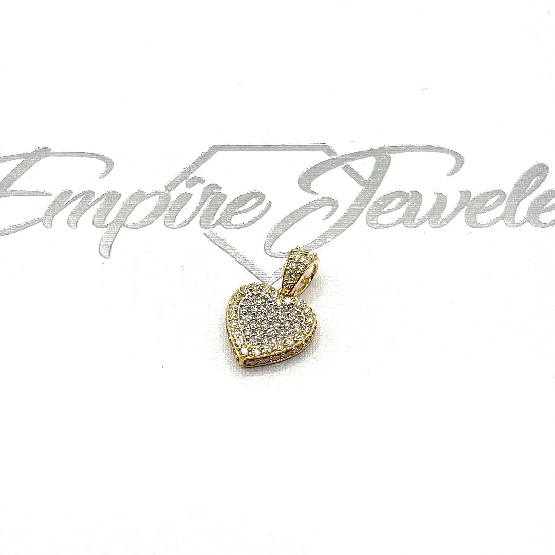 10KT DIAMOND HEART PENDANT