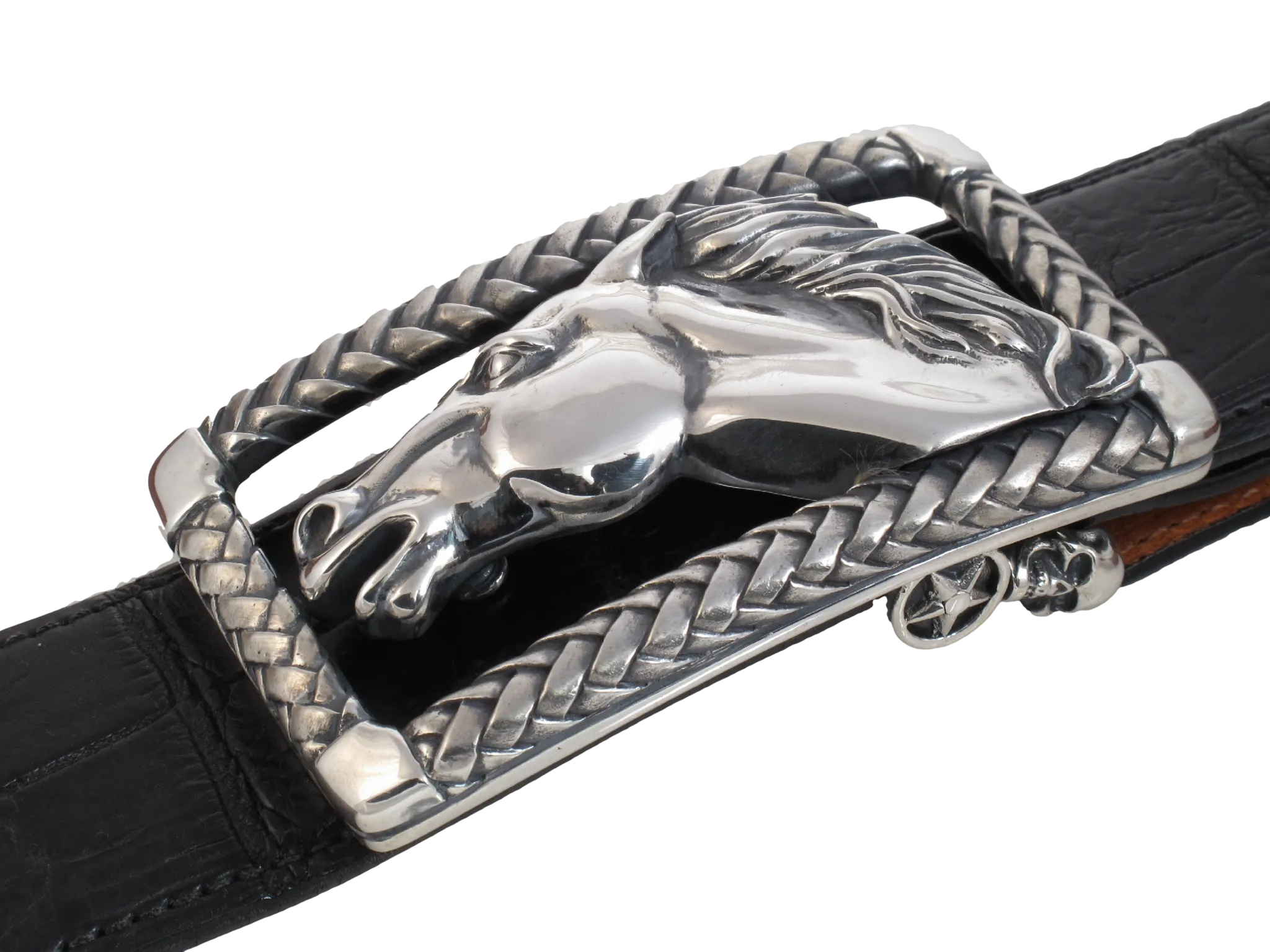 #1357 Running Horse in Braided Frame