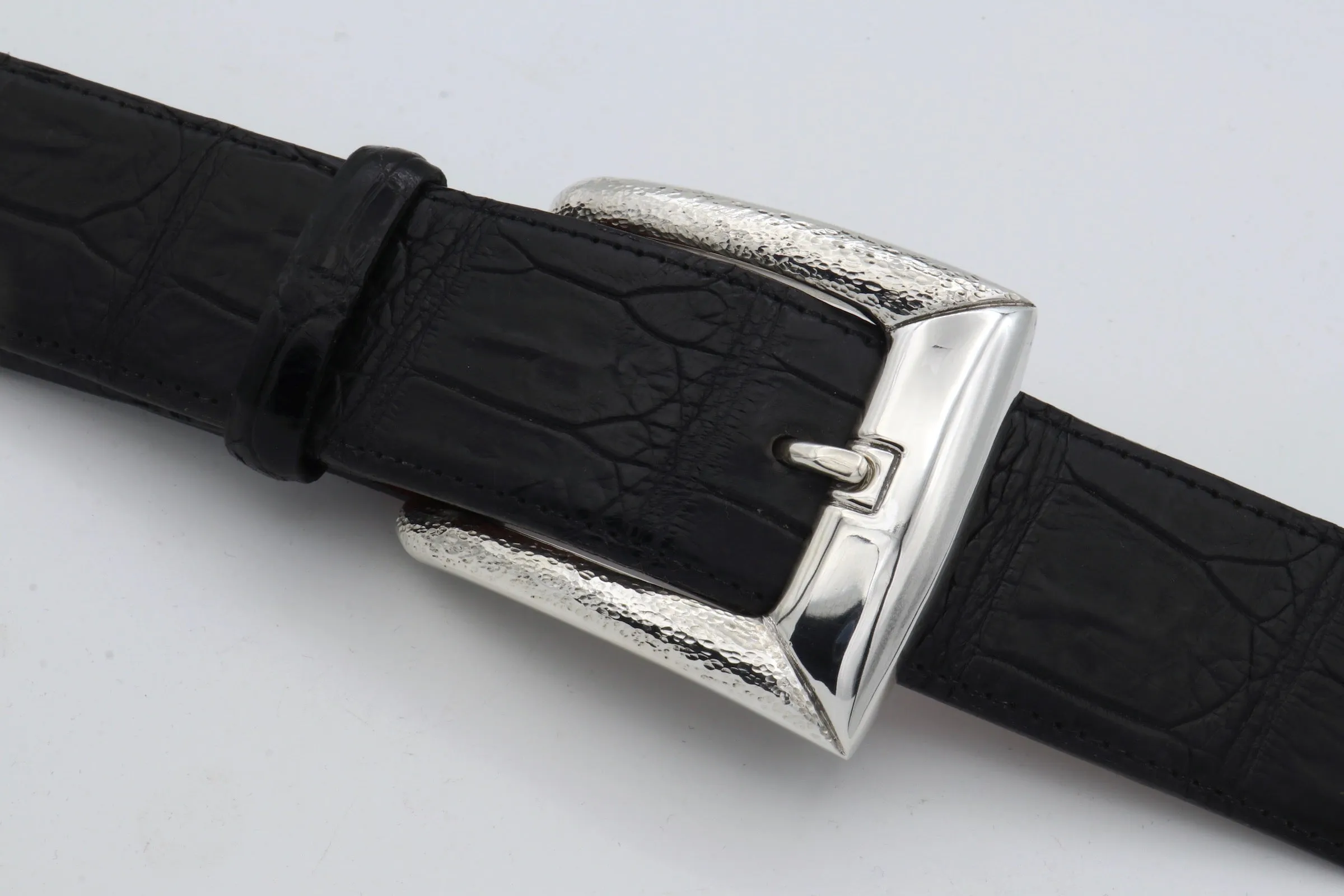 #1393  Classic Hammer Finish Harness Buckle