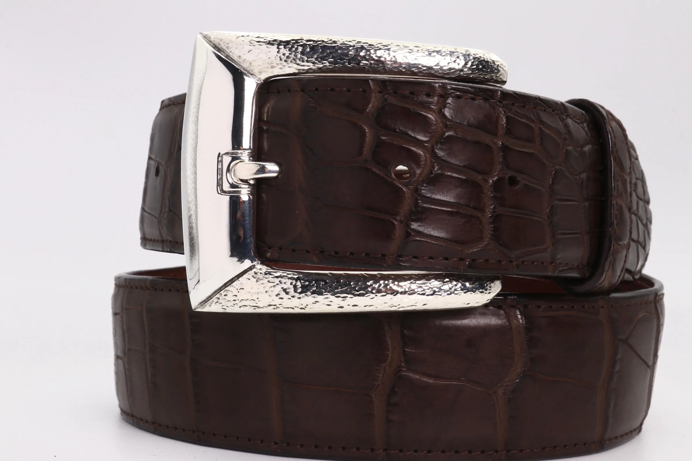 #1393  Classic Hammer Finish Harness Buckle