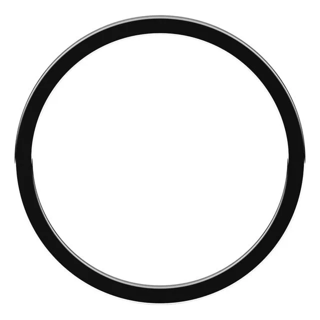 14K White Gold 1 mm Standard Weight Flat Wedding Band