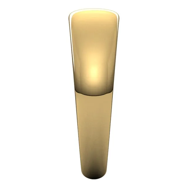 14K Yellow Gold 6 mm Half Round Tapered Wedding Band