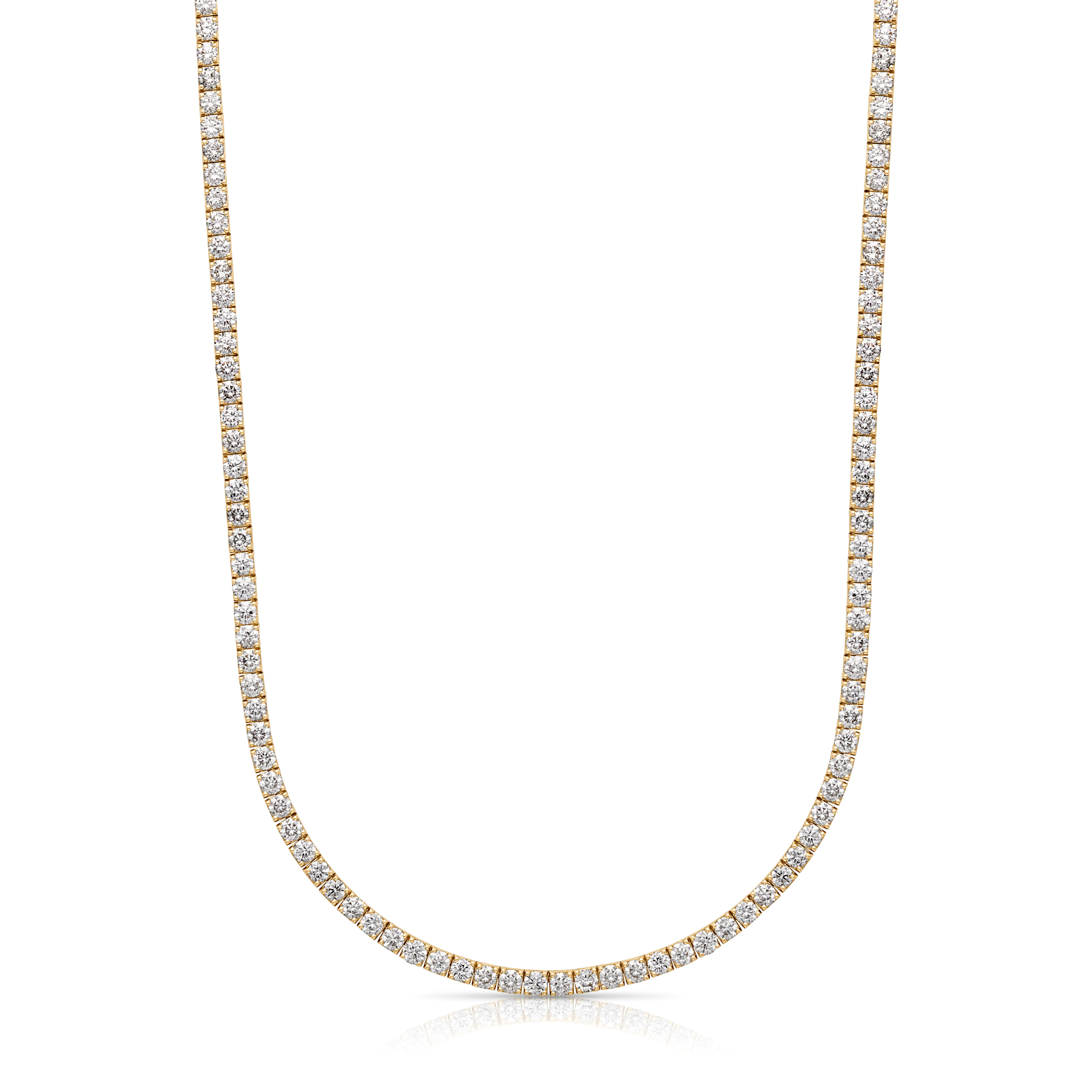 14KY Diamond Tennis Necklace