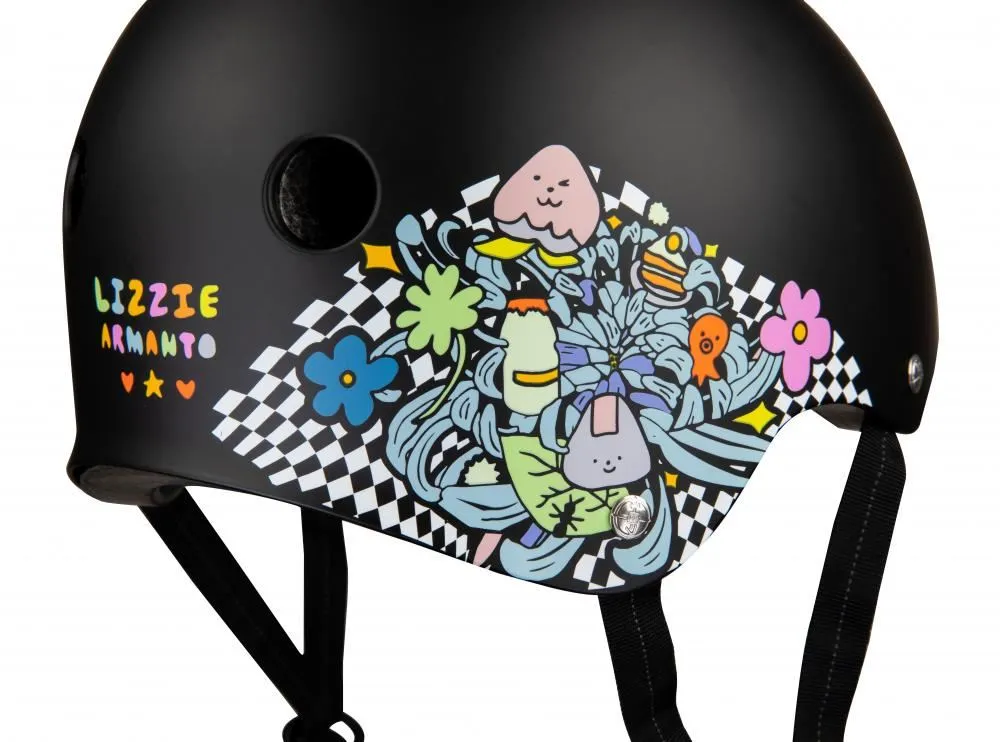 187 Killer Pads Certified Helmet Lizzie - Black / Floral