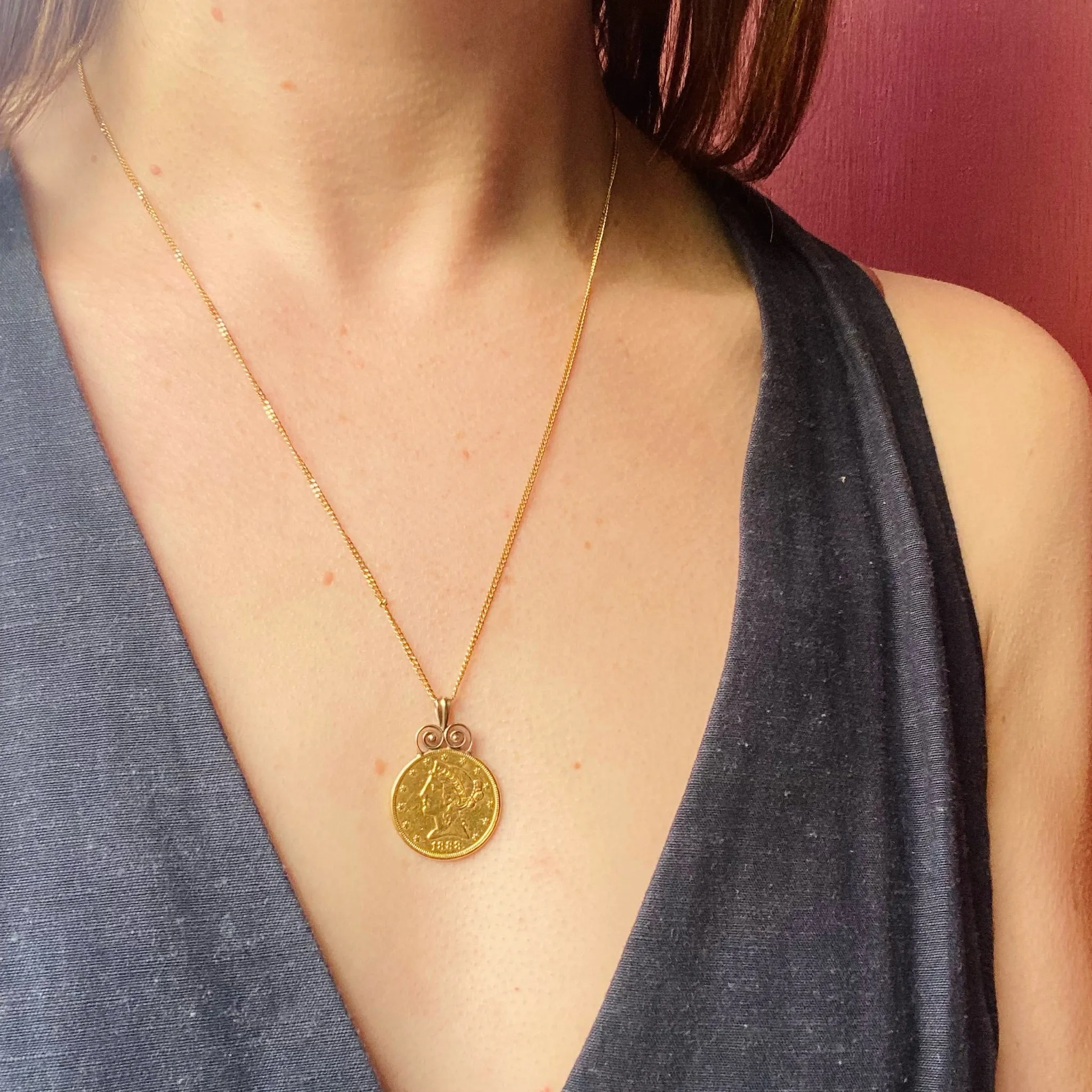 1888 Liberty Coin Love Token