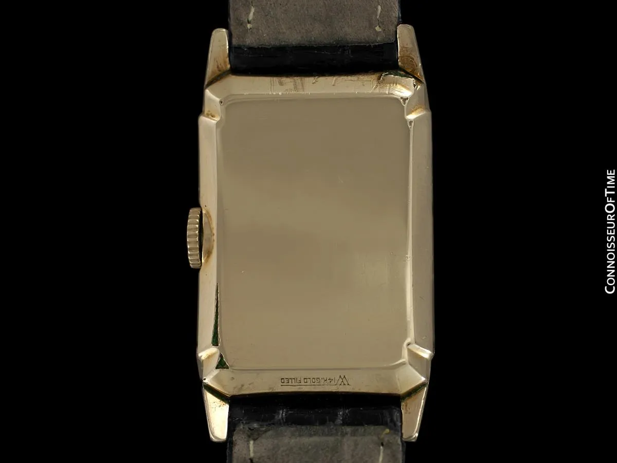 1936 Hamilton Seckron Vintage Duo Dial 14K Gold Filled Mens Watch - Doctor's Watch