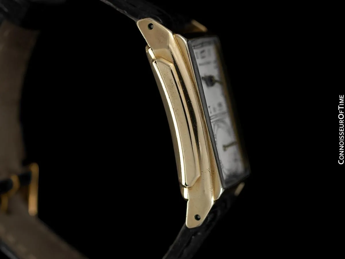 1936 Hamilton Seckron Vintage Duo Dial 14K Gold Filled Mens Watch - Doctor's Watch