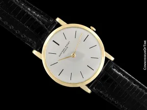 1950's Audemars Piguet "Extra-Flat" Vintage Mens Midsize Watch - 18K Gold