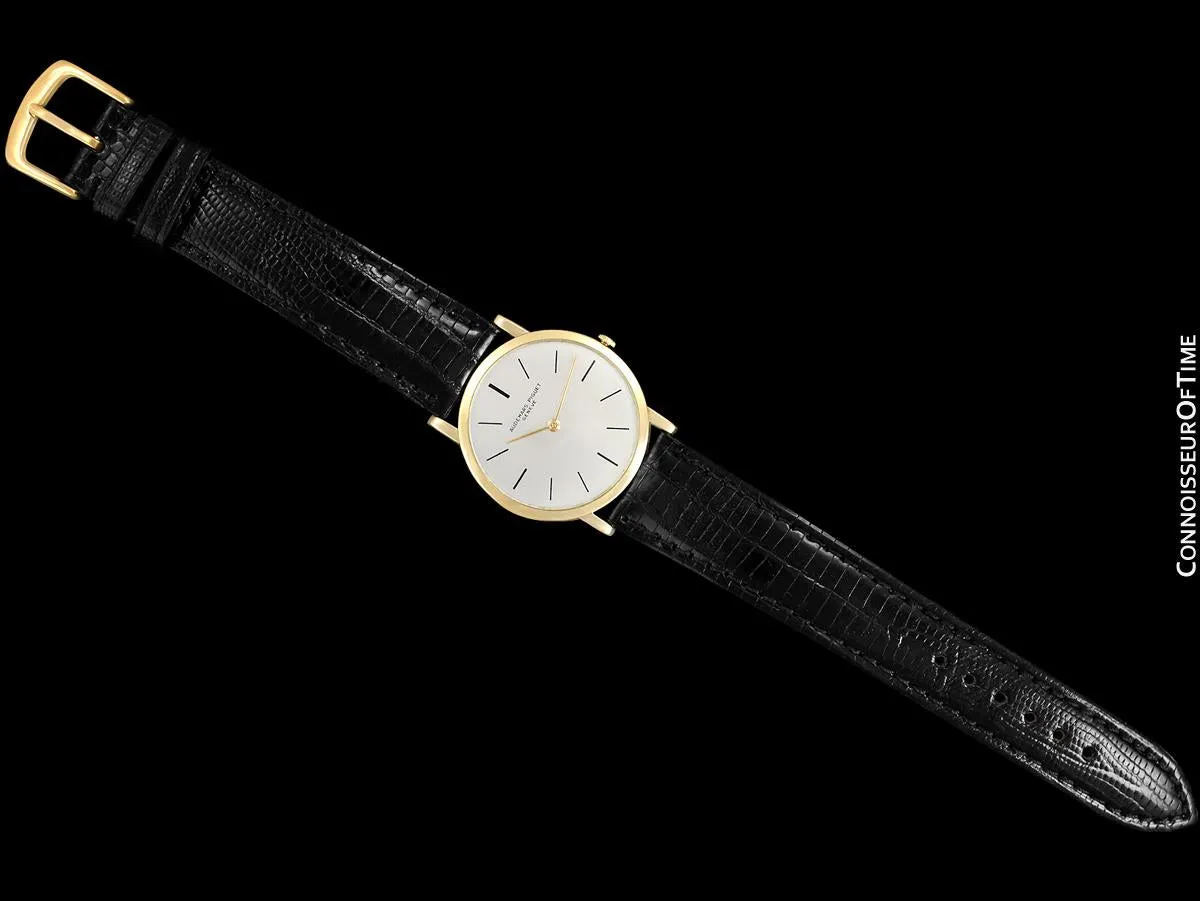 1950's Audemars Piguet "Extra-Flat" Vintage Mens Midsize Watch - 18K Gold