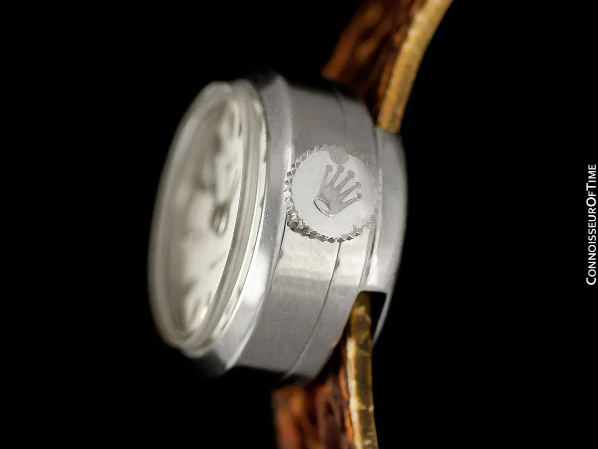 1955 Rolex Vintage Ladies Watch, 18K White Gold - The Chameleon - Box, Straps & Receipt
