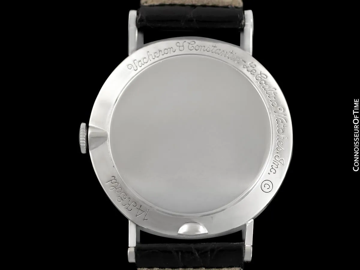 1957 Jaeger-LeCoultre / Vacheron & Constantin Vintage Galaxy Mystery Dial - 14K White Gold & Diamonds - Box & Tag