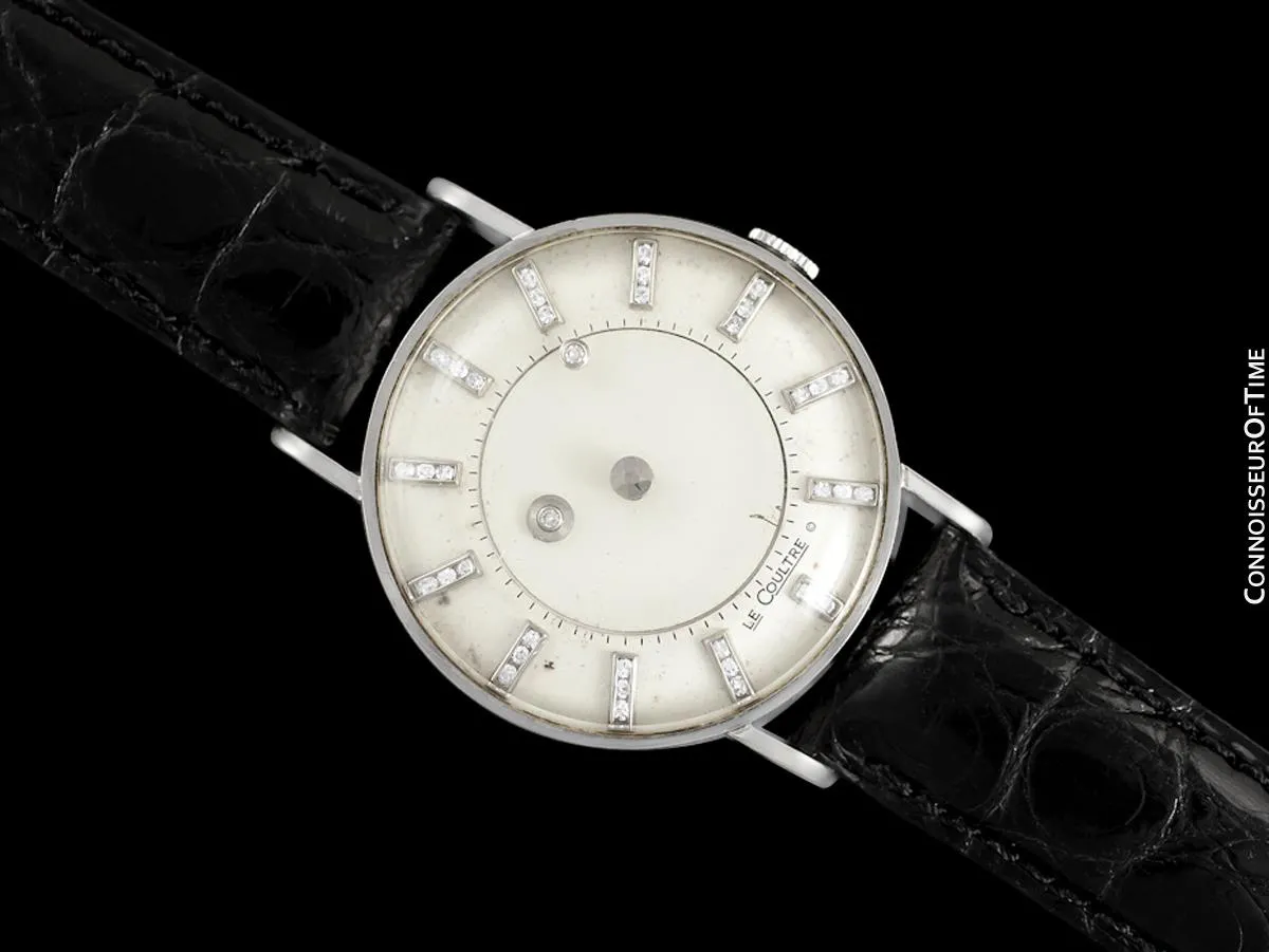 1957 Jaeger-LeCoultre / Vacheron & Constantin Vintage Galaxy Mystery Dial - 14K White Gold & Diamonds - Box & Tag