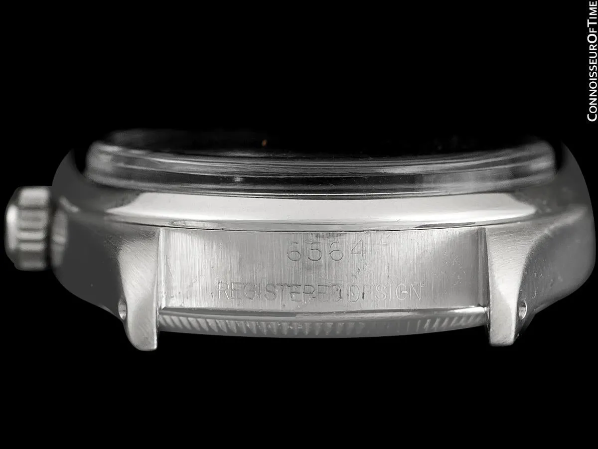 1959 Rolex Oyster Perpetual Uncommon Vintage Mens Ref. 5552 Watch with Tropical Dial - Stainless Steel