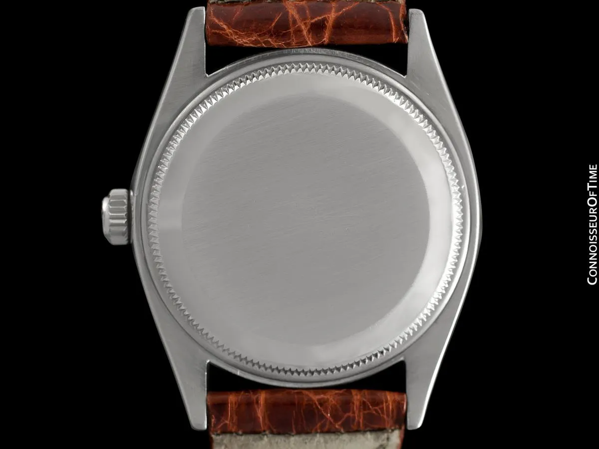 1959 Rolex Oyster Perpetual Uncommon Vintage Mens Ref. 5552 Watch with Tropical Dial - Stainless Steel