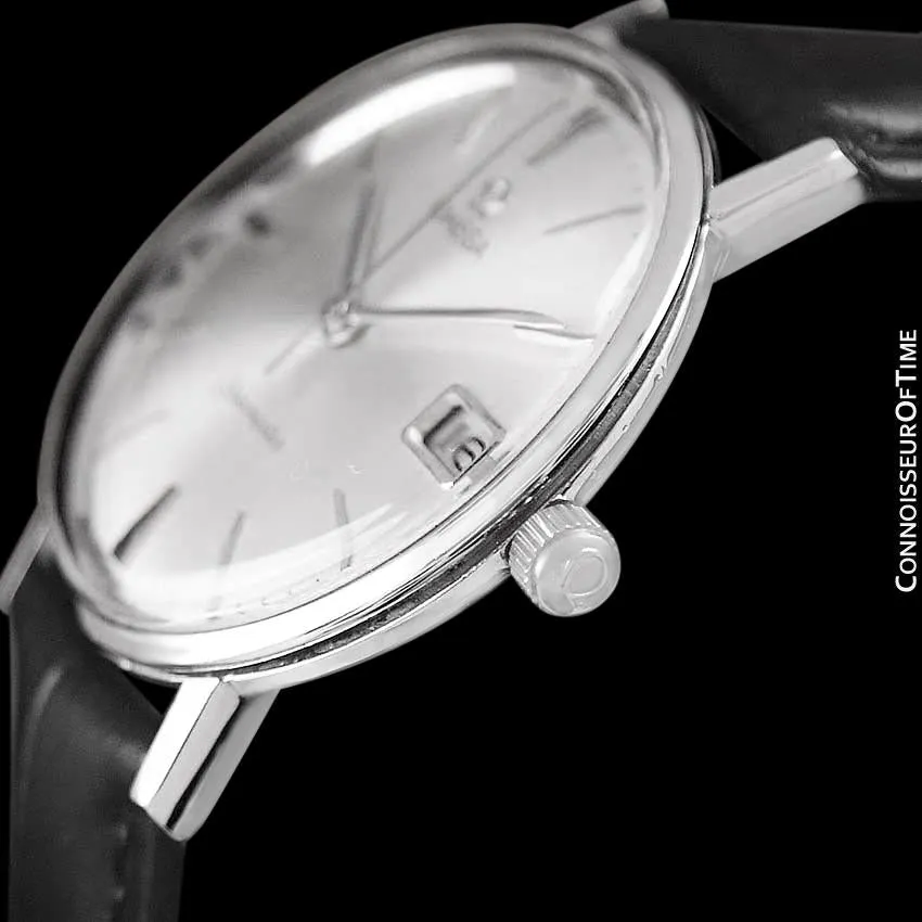 1961 Omega Seamaster Vintage Mens Handwound Watch with Date - Stainless Steel