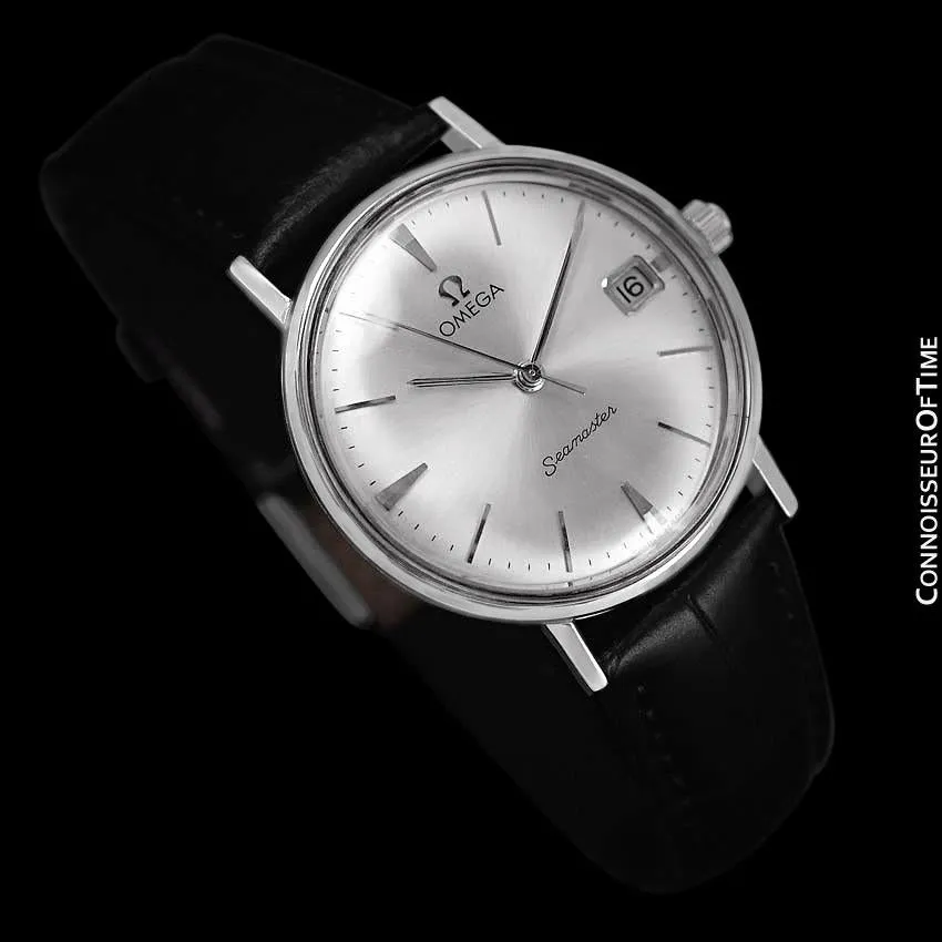 1961 Omega Seamaster Vintage Mens Handwound Watch with Date - Stainless Steel