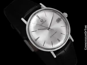 1961 Omega Seamaster Vintage Mens Handwound Watch with Date - Stainless Steel