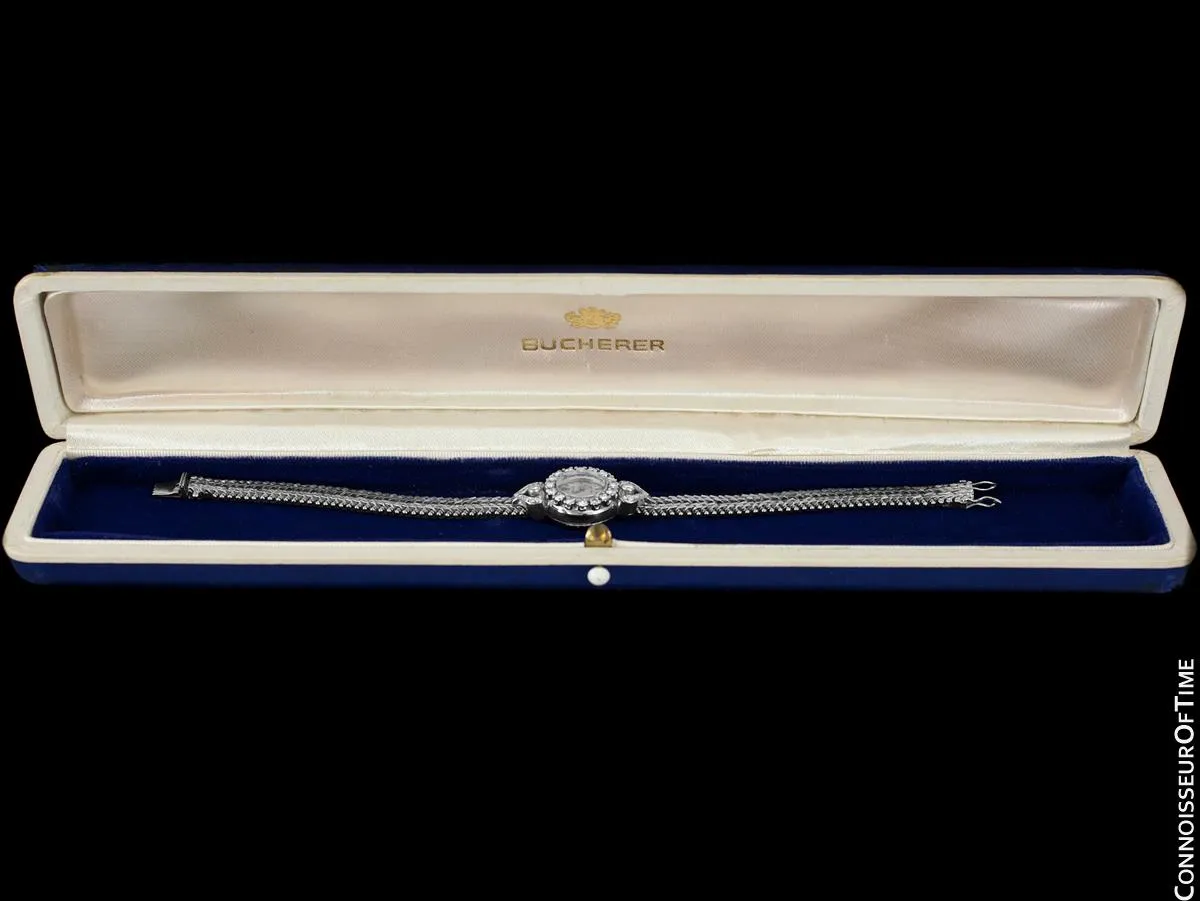 1963 Rolex Ladies Vintage Cocktail Watch - 18K White Gold and Diamonds
