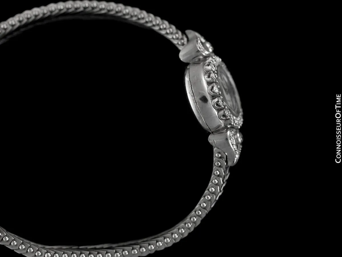 1963 Rolex Ladies Vintage Cocktail Watch - 18K White Gold and Diamonds
