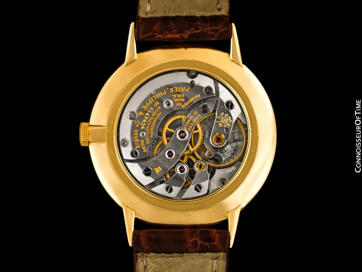 1965 Patek Philippe Vintage Mens Handwound Ref. 3468 18K Gold Dress Watch