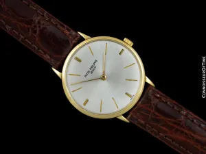 1965 Patek Philippe Vintage Mens Handwound Ref. 3468 18K Gold Dress Watch
