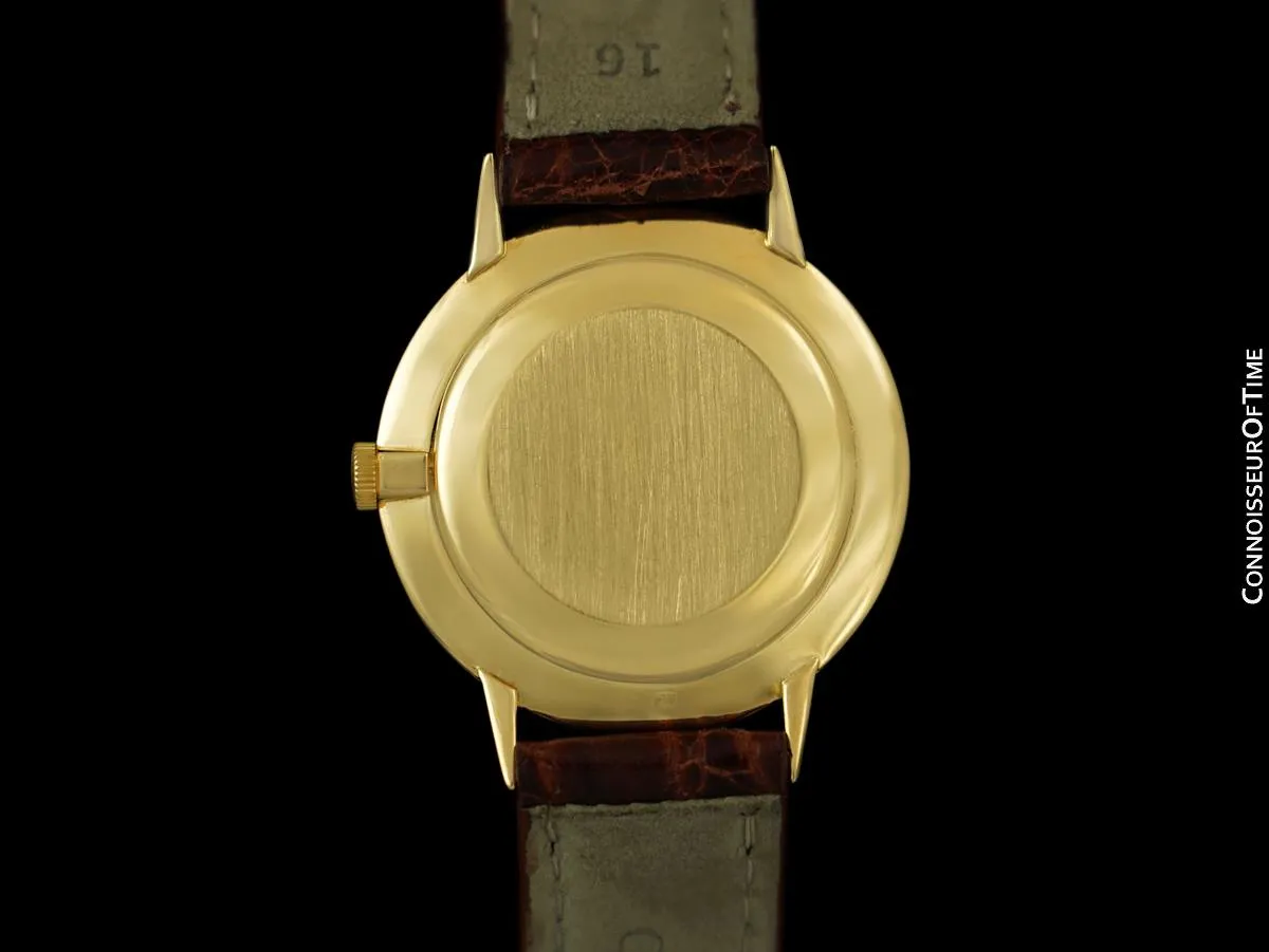 1965 Patek Philippe Vintage Mens Handwound Ref. 3468 18K Gold Dress Watch