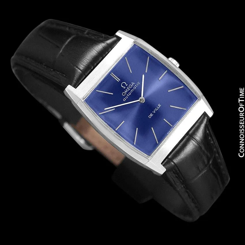 1969 Omega De Ville Mens Automatic Tonneau Dress Watch - Stainless Steel