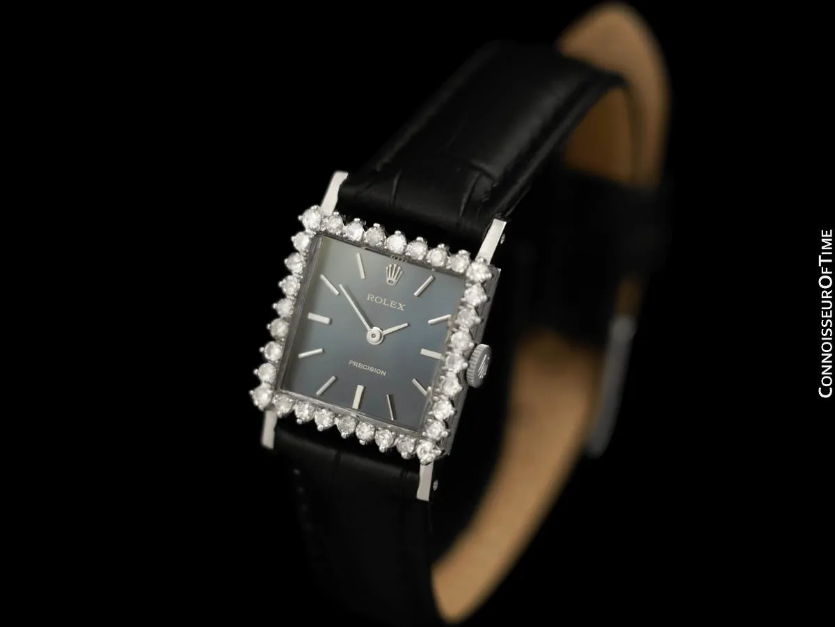 1969 Rolex Ladies Vintage Dress Bracelet Watch - Stainless Steel & Diamonds