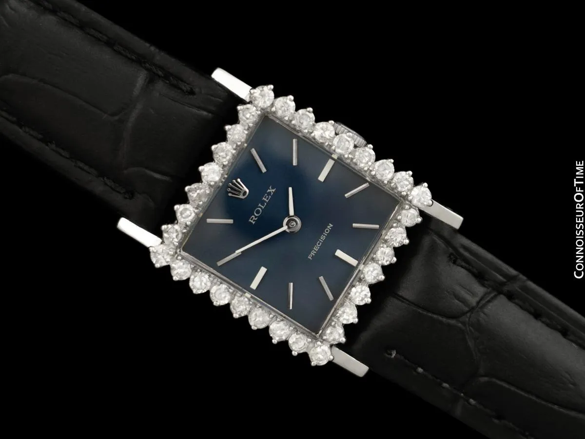 1969 Rolex Ladies Vintage Dress Bracelet Watch - Stainless Steel & Diamonds
