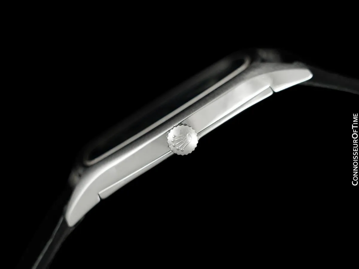 1970 Rolex Cellini Vintage Mens Handwound TV Watch, Ref. 3805 - 18K White Gold