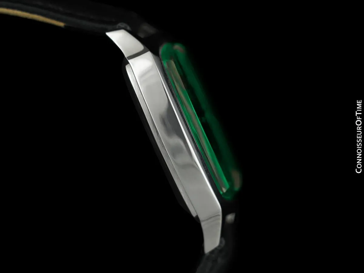1971 Omega De Ville Vintage Mens Automatic Emerald Dial Watch - Stainless Steel