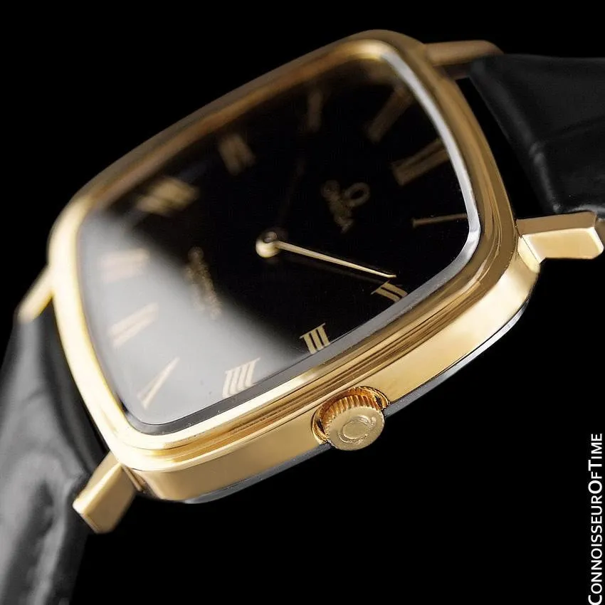 1974 Omega De Ville Mens Automatic Dress Watch - 18K Gold Plated Stainless Steel