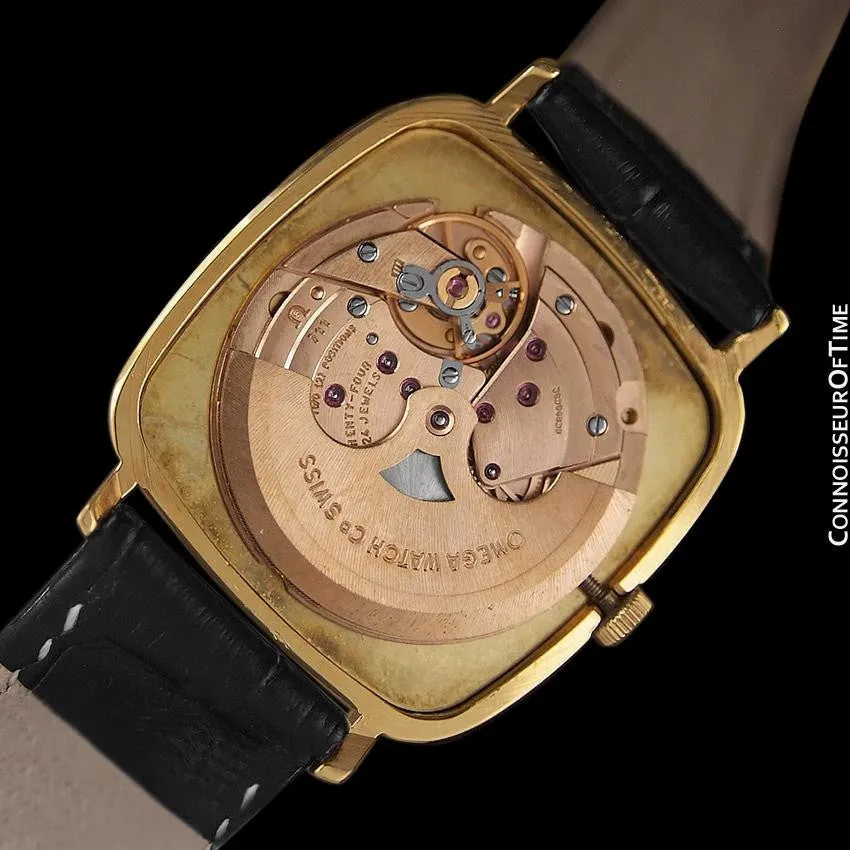 1974 Omega De Ville Mens Automatic Dress Watch - 18K Gold Plated Stainless Steel