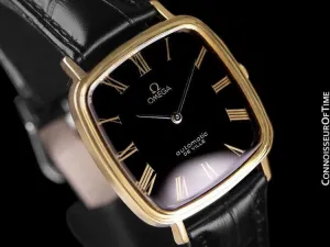1974 Omega De Ville Mens Automatic Dress Watch - 18K Gold Plated Stainless Steel