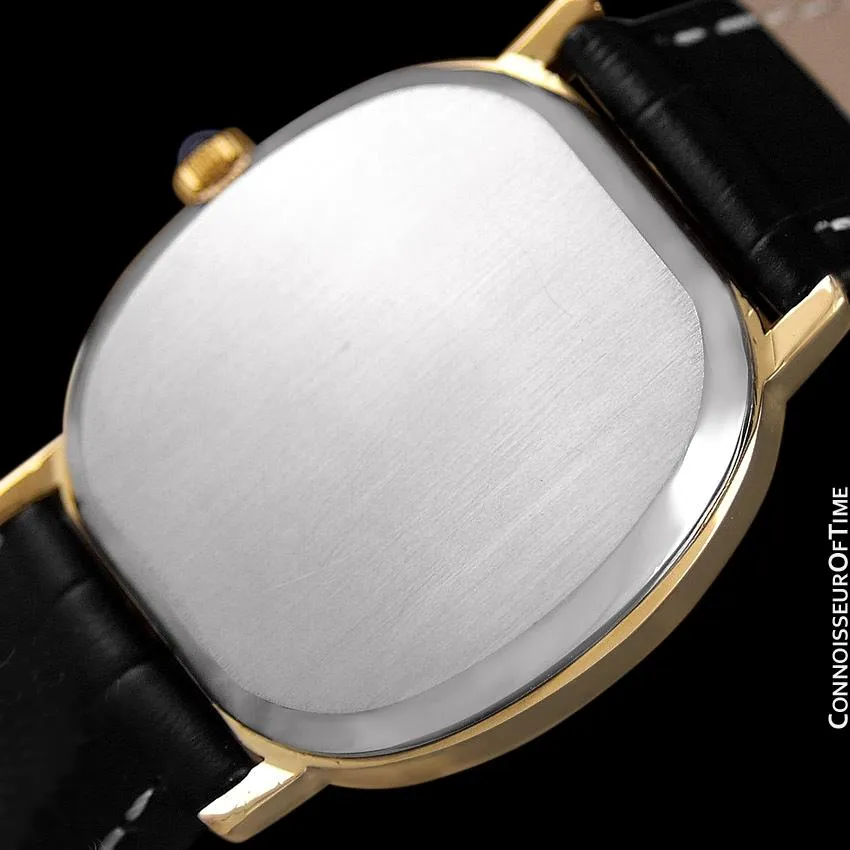 1975 Omega De Ville Vintage Mens Automatic Full Size Watch - 18K Gold Plated & Stainless Steel