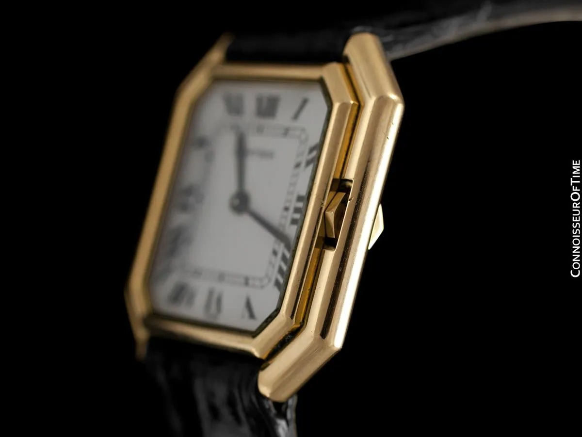 1978 Cartier Ceinture Vintage Mens Midsize Unisex Watch - Solid 18K Gold
