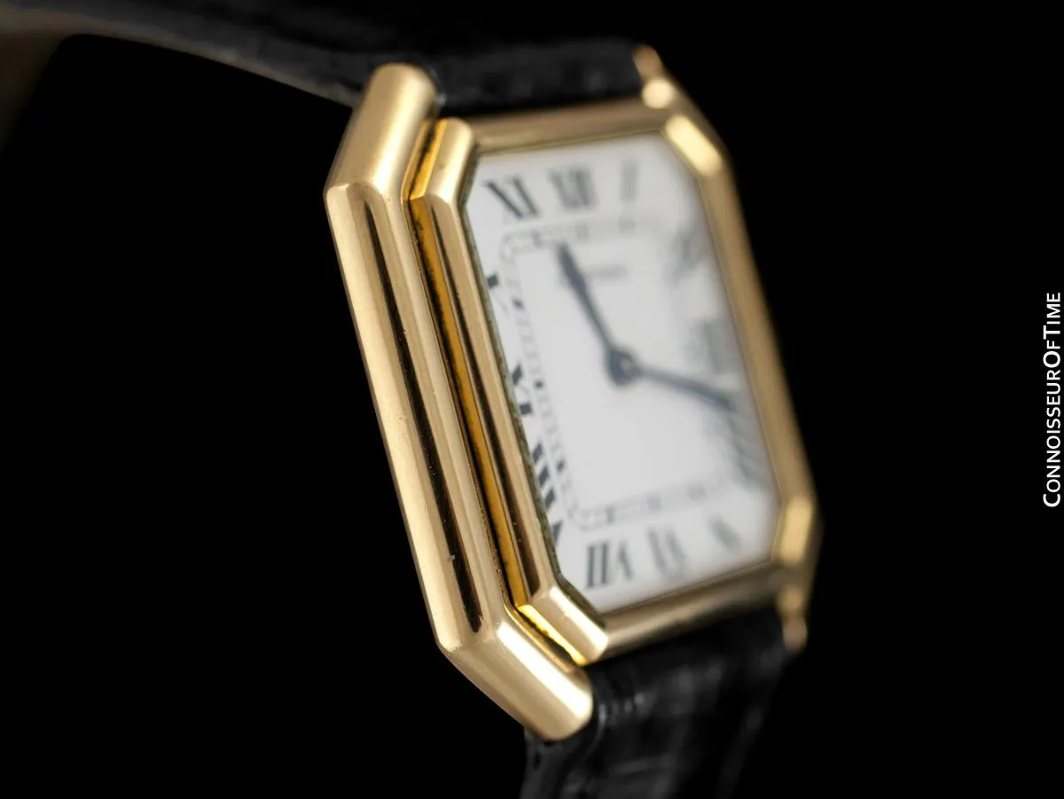 1978 Cartier Ceinture Vintage Mens Midsize Unisex Watch - Solid 18K Gold