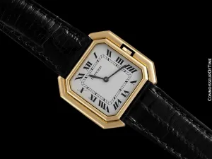 1978 Cartier Ceinture Vintage Mens Midsize Unisex Watch - Solid 18K Gold