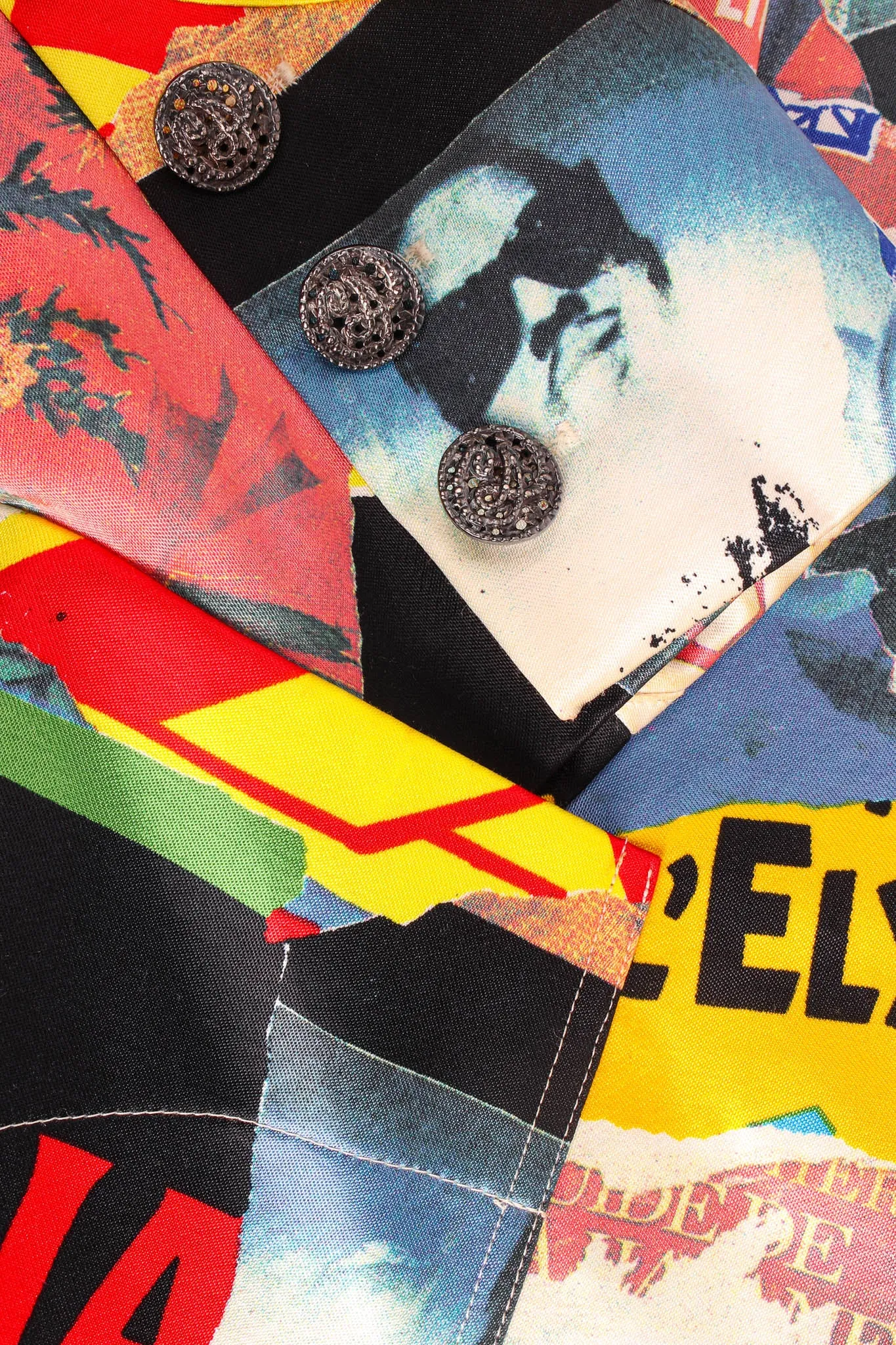 2000s Lacerated Poster Art Blazer