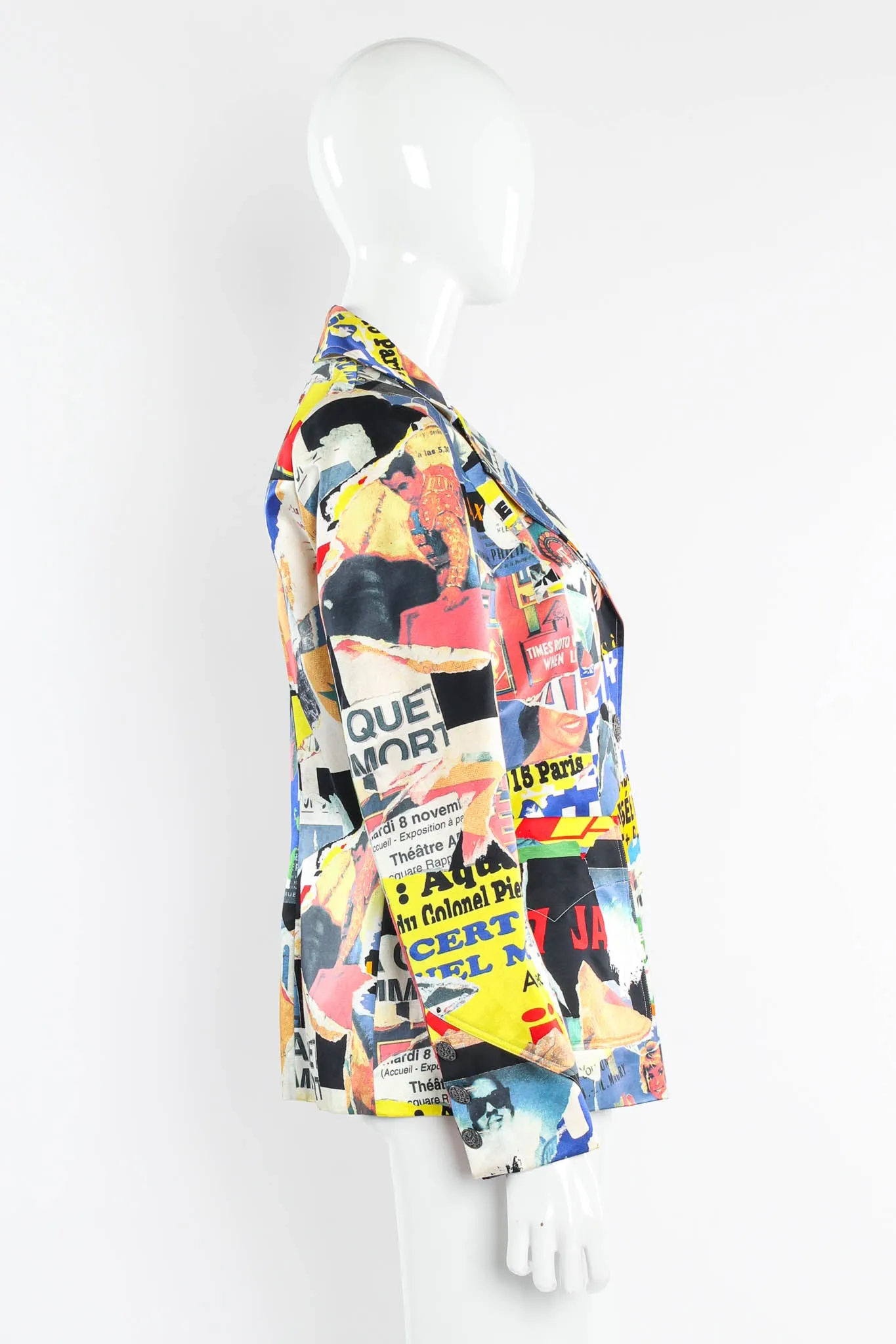 2000s Lacerated Poster Art Blazer