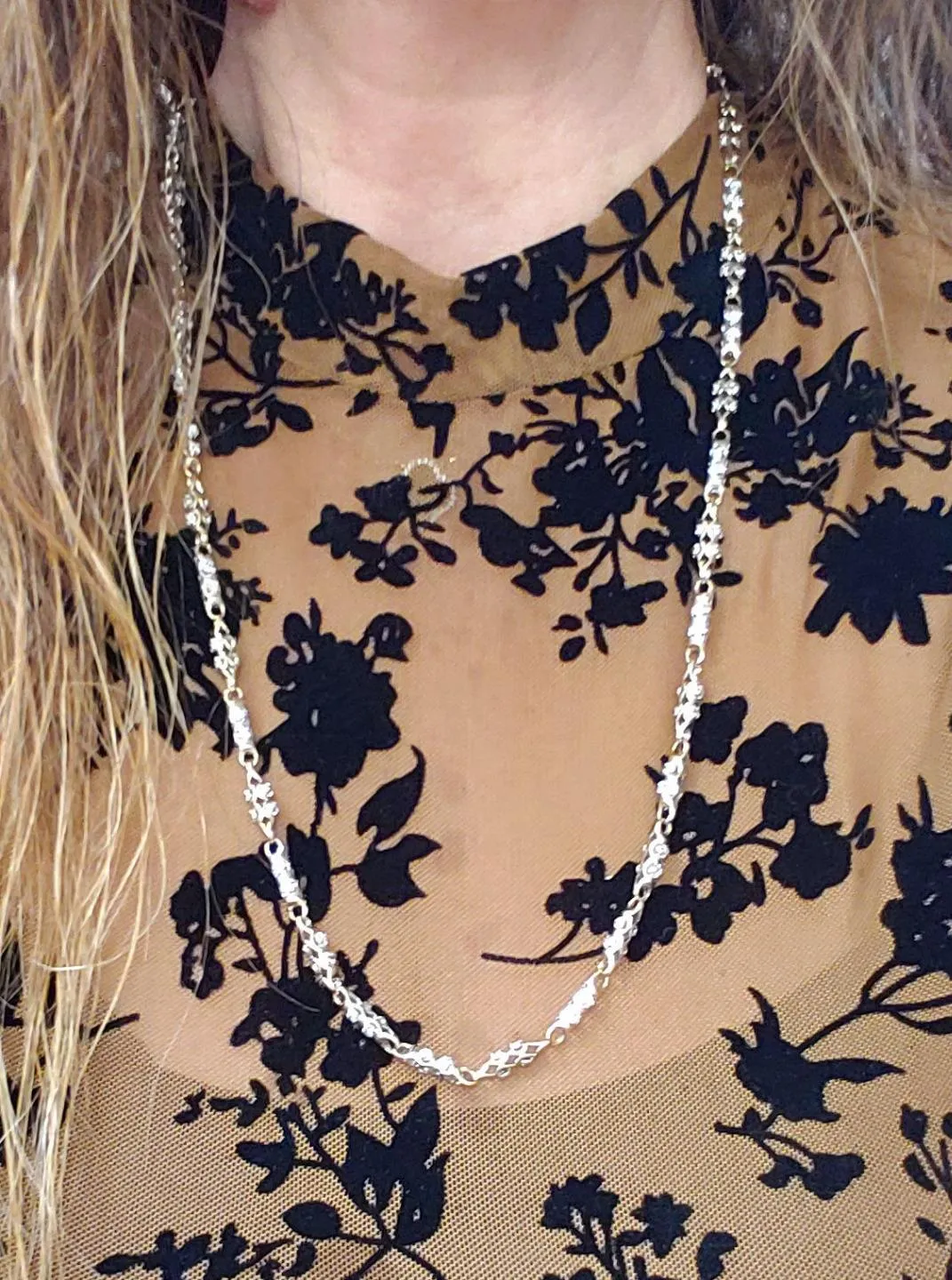2.00ct Diamond Custom Fancy Solid 10k Yellow Gold Link Chain Necklace 25" 37.1g