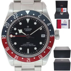 2019 UNWORN COMPLETE Tudor Black Bay GMT Pepsi 79830RB 41mm Steel Bracelet Watch